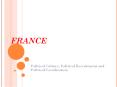 FRANCE Political Culture, Political Recruitment an