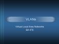 VLANs Virtual Local Area Networks BA 479 Who are we? Rya