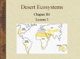 Desert Ecosystems Chapter B1 Lesson 3 Desert   an ecosyste