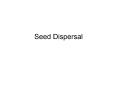 Seed Dispersal Reproduction in plants   getting the flower