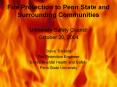 Fire Protection to Penn State and Surrounding Communitie