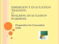 EMERGENCY EVACUATION TRAINING for BUILDING EVACUATIO
