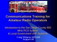 Communications Training for Amateur Radio Operator