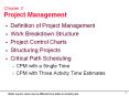 Project Management Definition of Project Management Wor