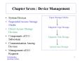 Chapter Seven : Device Management System Devices Sequentia