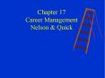 Career Management Nelson & Quick Why Understand Careers I