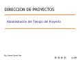 DIRECCION DE PROYECTOS Administraci n del Tiempo de