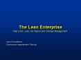 Vital Links: Lean, Six Sigma and Change Management Lea