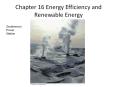 Chapter 16 Energy Efficiency and Renewable Energy Geotherma