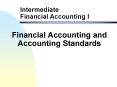 Financial Accounting and Accounting Standards Environmen