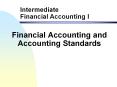 Financial Accounting and Accounting Standards Environmen