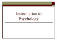 Introduction to Psychology Definition Psychology is th