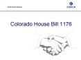 Zurich North America Colorado House Bill 1176 Colorado Hous
