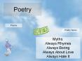 Poetry Poems Poetry Terms Myths: Always Rhymes Always Borin