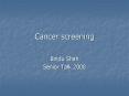 Cancer screening