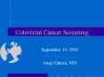 Colorectal Cancer Screening