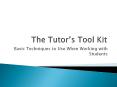 Basic Techniques to Use When Working with Students You wil