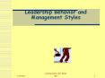 Leadership Behavior and Management Styles * Carolyn Jacobs