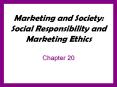 Marketing and Society: Social Responsibility and Marketin