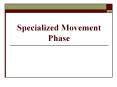 Specialized Movement Phase Specialized Movement Skill