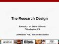 The Research Design Research for Better School