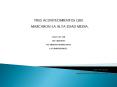 tres acontecimientos que marcaron la alta edad media. sigl