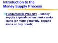 Introduction to the Money Supply Process Fundamenta