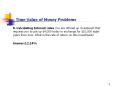 Time Value of Money Problems 8. Calculating Interest rate