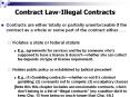 Contract Law-Illegal Contracts Contracts are either totall