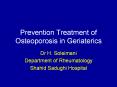 Pyramid for Osteoporosis Prevention and Treatmen