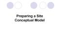 Preparing a Site Conceptual Model Typical Site Managemen