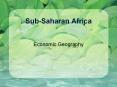 Sub-Saharan Africa Economic Geography Resources Africa i
