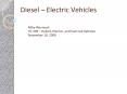 Diesel   Electric Vehicles Mike Warmack HC 399   Hybrid