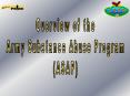 Program Authority. Army Regulation 600-85 . 15 Oct 2001 