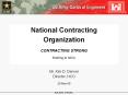 National Contracting Organization CONTRACTING STRON