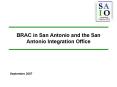BRAC in San Antonio and the San Antonio Integration Offic