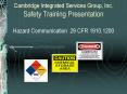 Cambridge Integrated Services Group, Inc. Safety Trainin