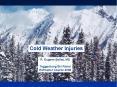 Mountains Cold Weather Injuries R. Eugene Bailey, M