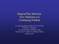 Surgical Site Infection: New Solutions to a Continuin