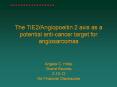 The TIE2/Angiopoeitin 2 axis as a potential anti-cance