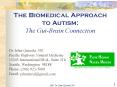 The Biomedical Approach to Autism: The Gut-Brain Connectio