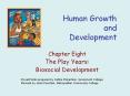 Human Growth and Development Chapter Eight The Play Year