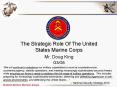 The Strategic Role Of The United States Marine Corps Mr