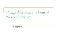 Drugs Affecting the Central Nervous System Chapter 5 Centra