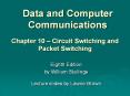 Chapter 10   Circuit Switching and Packet Switching Eight