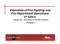 Essentials of Fire Fighting and Fire Department Operations