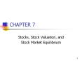 CHAPTER 7 Stocks, Stock Valuation, and Stock Marke