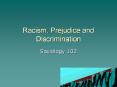 Racism, Prejudice and Discrimination Sociology 102 INGROU