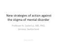 New strategies of action against the stigma of menta