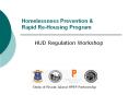 Homelessness Prevention & Rapid Re-Housing Program HU